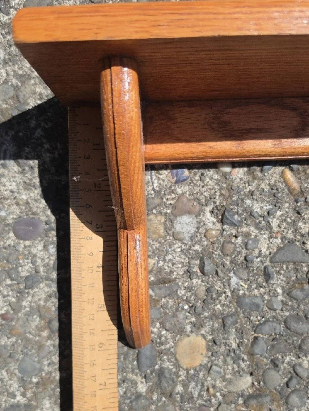 Antique Wood Wall Shelf